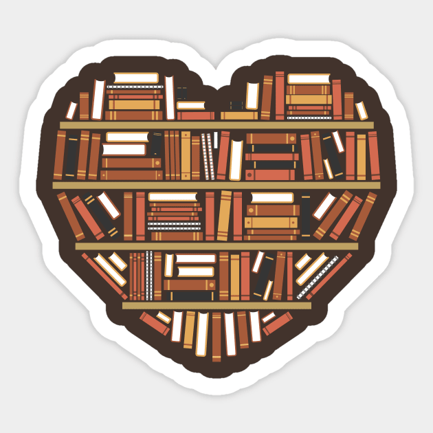 I Heart Books Sticker by renduh